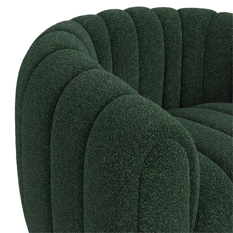 Picket House Furnishings Stacy Swivel Chair in Ching Hunter Green