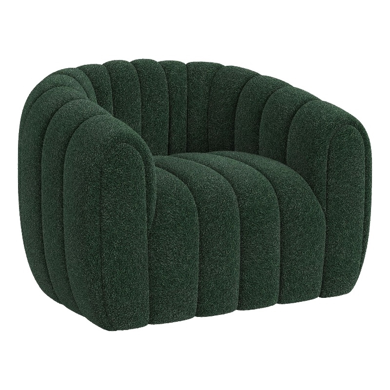 Picket House Furnishings Stacy Swivel Chair in Ching Hunter Green