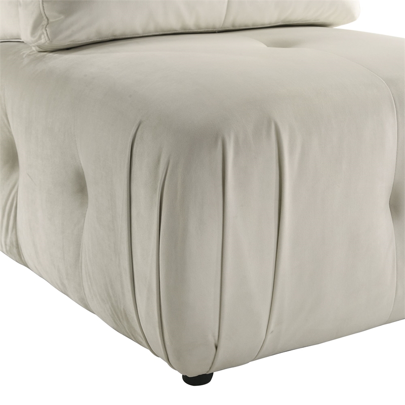 Picket House Furnishings Aubrey Modular Chair in Marine Cream