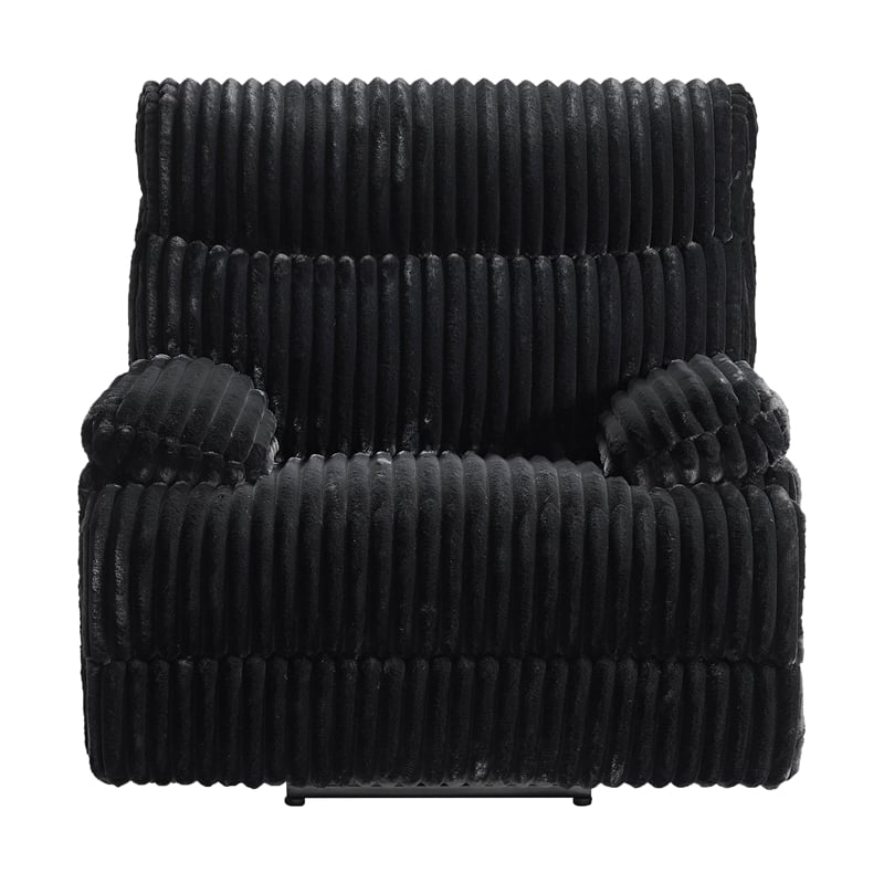 Picket House Furnishings Merrick Motion Recliner in Masis Black