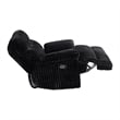 Picket House Furnishings Merrick Motion Recliner in Masis Black