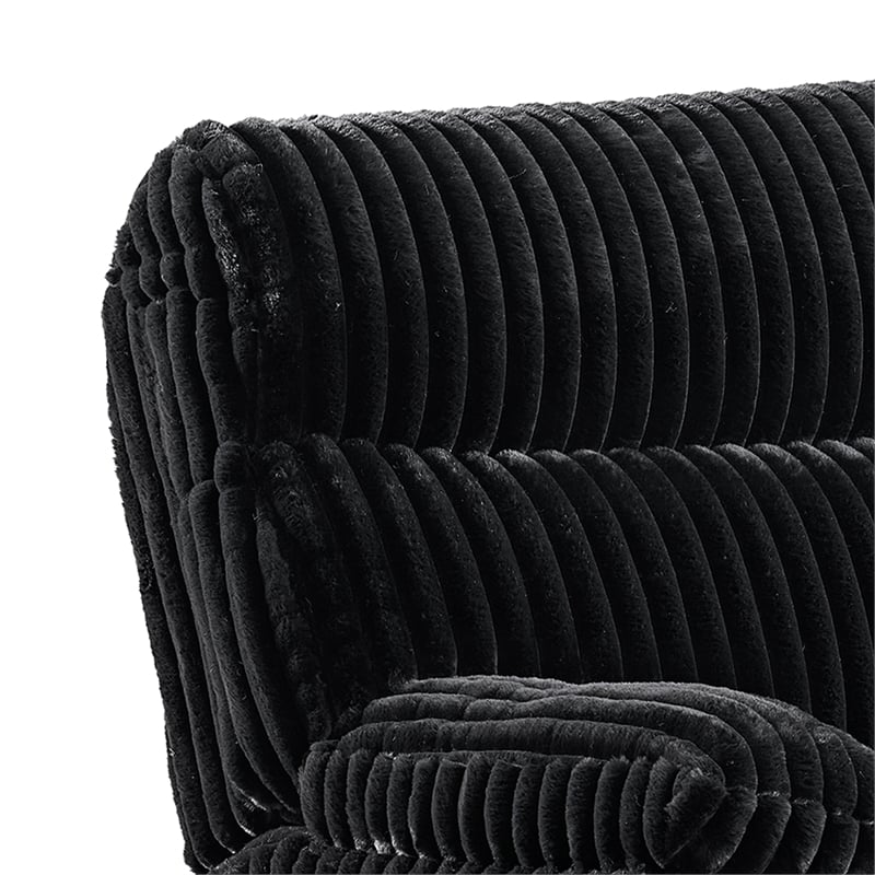Picket House Furnishings Merrick Motion Recliner in Masis Black