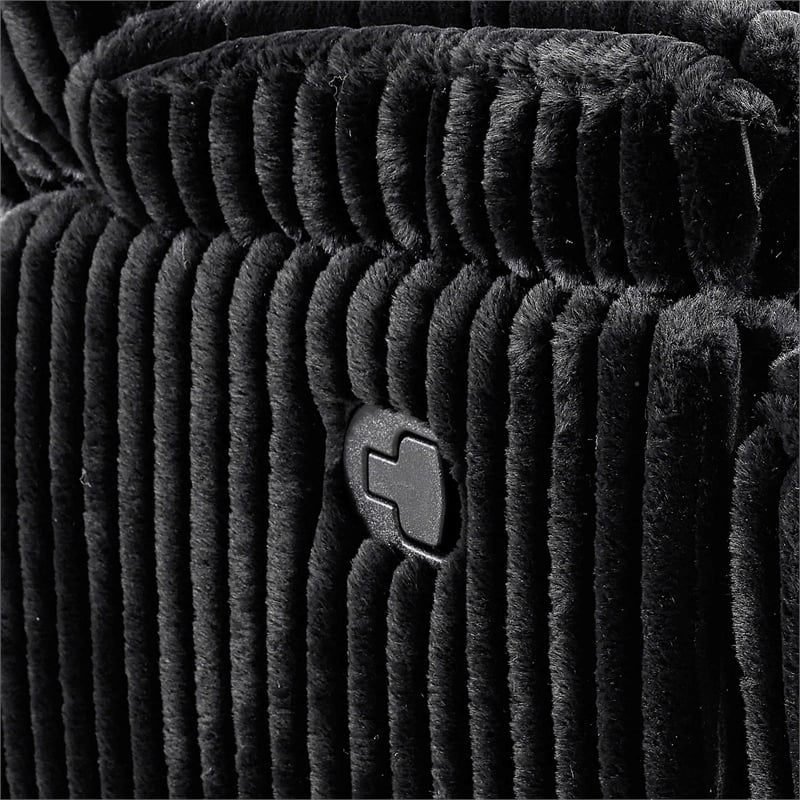 Picket House Furnishings Merrick Motion Recliner in Masis Black