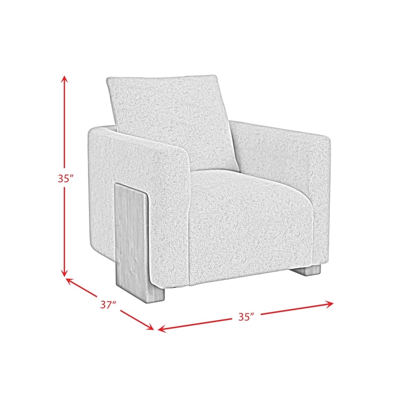Picket House Furnishings Ruth Accent Chair in Bama Toast