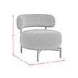 Picket House Furnishings Rita Swivel Chair in Heron Black