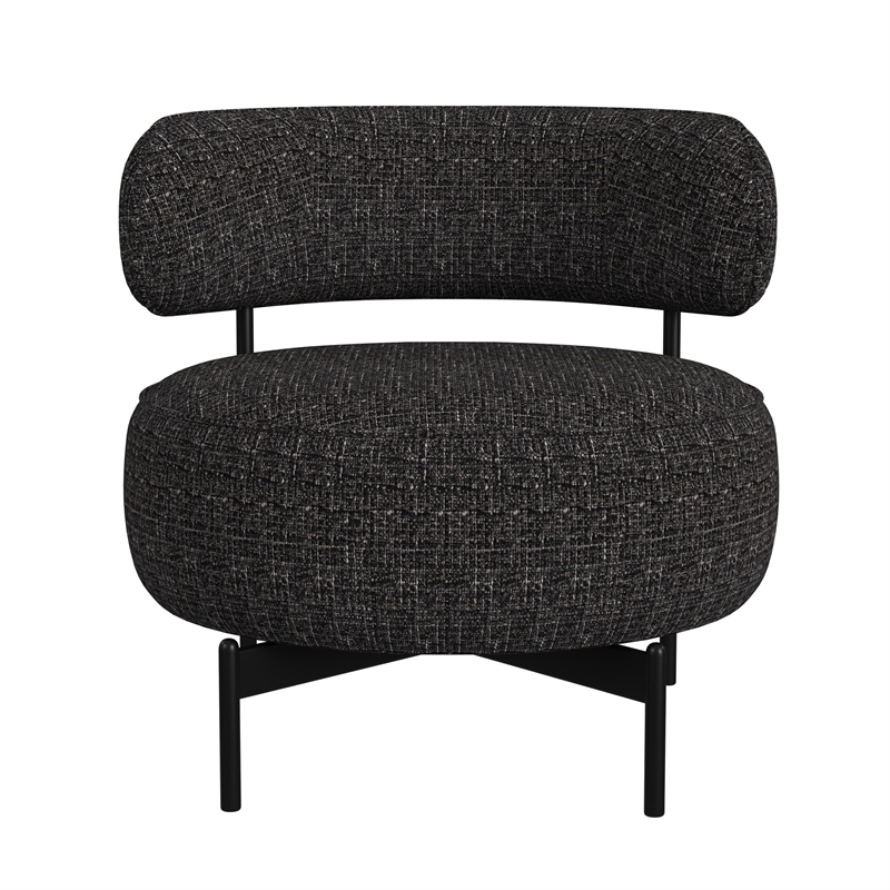 Picket House Furnishings Rita Swivel Chair in Heron Black
