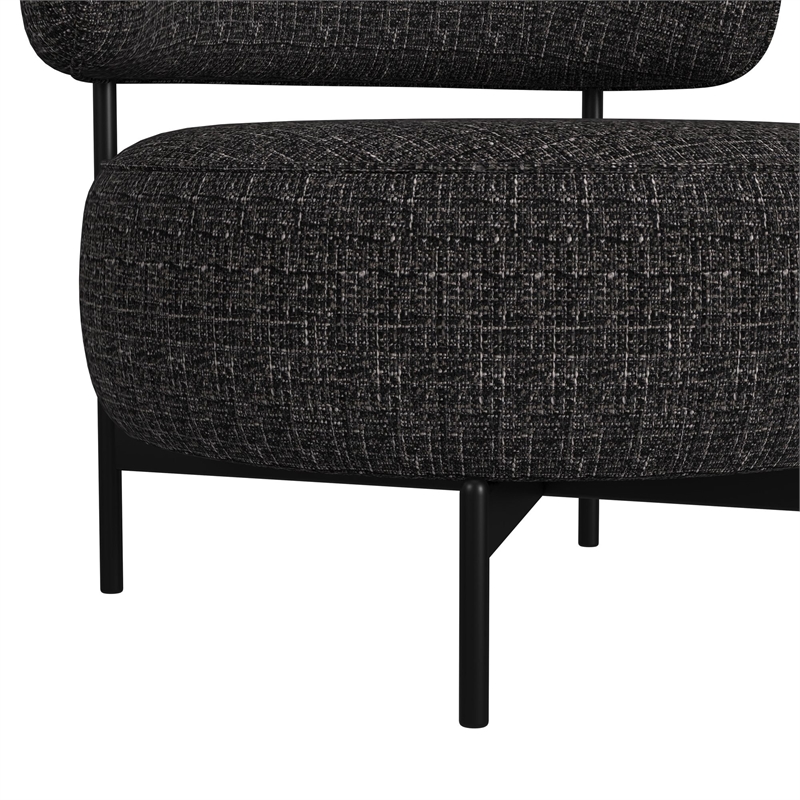 Picket House Furnishings Rita Swivel Chair in Heron Black