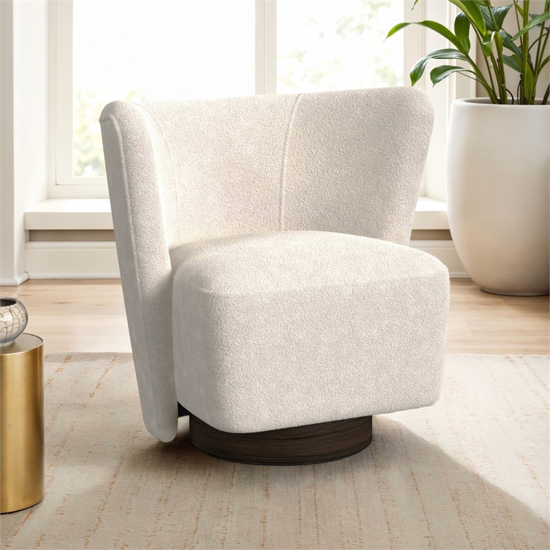 Picket House Furnishings Cleo Swivel Chair in Ching Sand