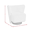 Picket House Furnishings Cleo Swivel Chair in Ching Sand