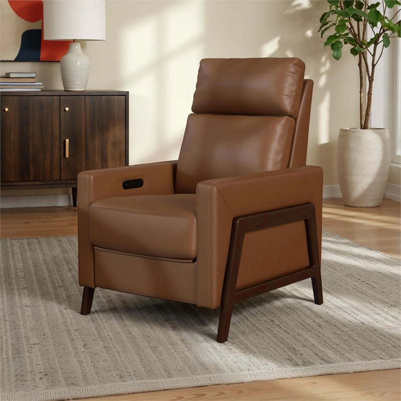Picket House Furnishings Continental P2 Recliner in Pebble Tan