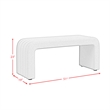Picket House Furnishings Canyon Bench With 2 Stools in Ching Cream