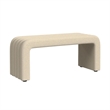 Picket House Furnishings Canyon Bench With 2 Stools in Ching Cream