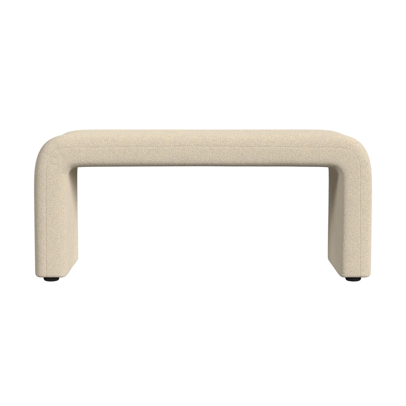 Picket House Furnishings Canyon Bench With 2 Stools in Ching Cream