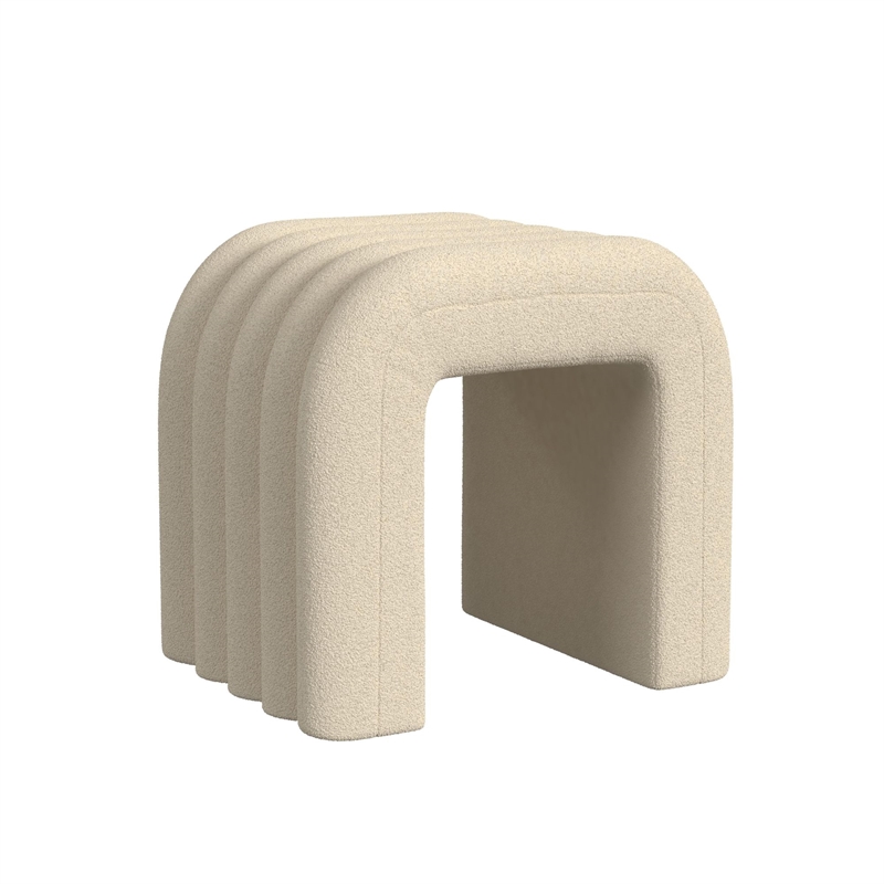 Picket House Furnishings Canyon Bench With 2 Stools in Ching Cream