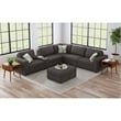 Picket House Furnishings Harleigh Storage Ottoman in Palmer Plus Ash