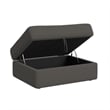 Picket House Furnishings Harleigh Storage Ottoman in Palmer Plus Ash