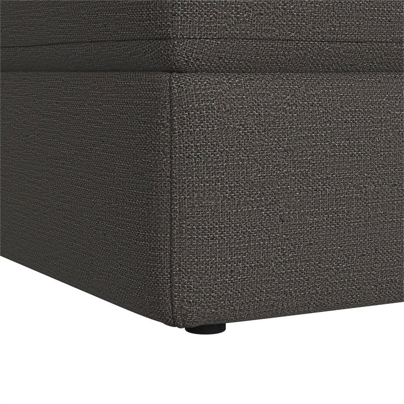 Picket House Furnishings Harleigh Storage Ottoman in Palmer Plus Ash