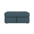 Picket House Furnishings Harleigh Storage Ottoman in Palmer Plus Teal