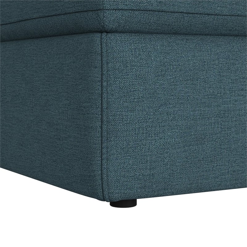 Picket House Furnishings Harleigh Storage Ottoman in Palmer Plus Teal