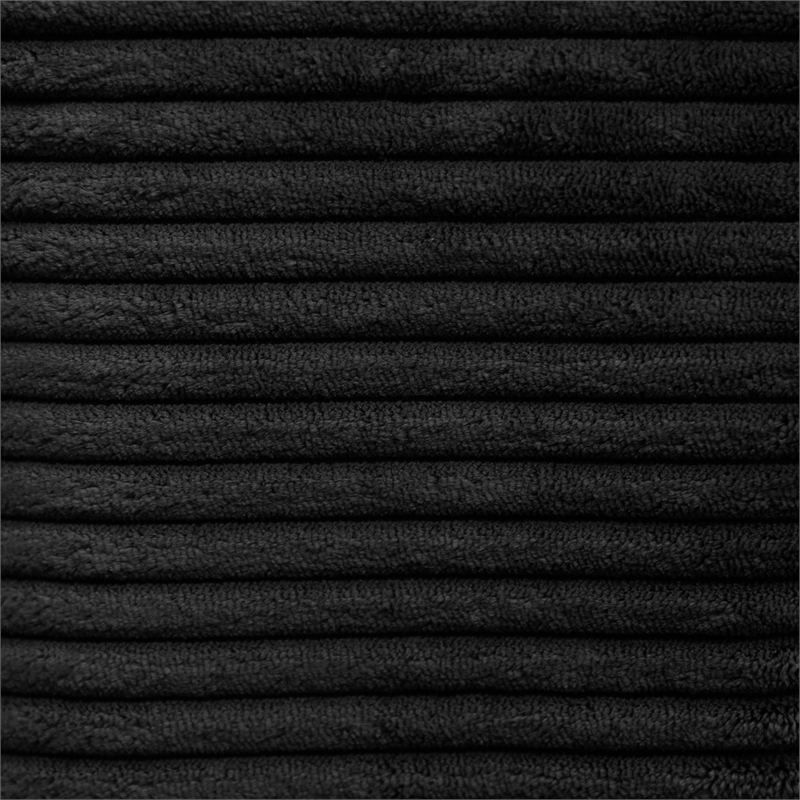 Picket House Furnishings Mesa Modular Ottoman in Steno Black