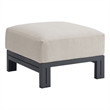 Picket House Furnishings Fresca Ottoman - Dark Grey and Olefin Beige