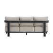 Picket House Furnishings Fresca Sofa - Dark Grey and Olefin Beige with 2 Pillows