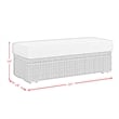 Picket House Furnishings Flora  Ottoman - Natural and Olefin Beige