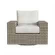 Picket House Furnishings Flora  Swivel Chair - Natural and Olefin Beige