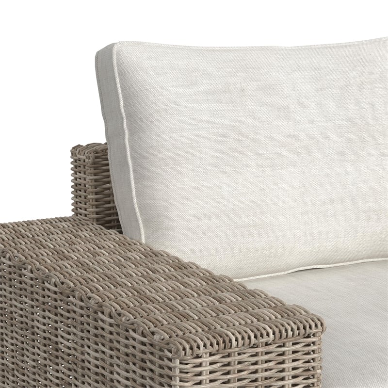 Picket House Furnishings Flora  Swivel Chair - Natural and Olefin Beige