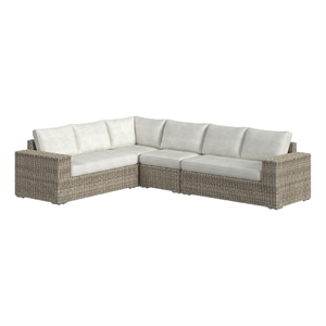 Picket House Furnishings Flora  4PC Conversion Set in Natural and Olefin Beige