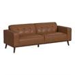 Picket House Furnishings Fate Sofa with Wood Front in Pebble Tan