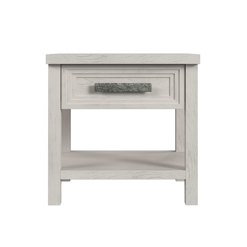 Picket House Furnishings Rhiannon  End Table with USB in Antique White