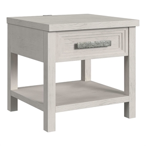 Picket House Furnishings Rhiannon  End Table with USB in Antique White