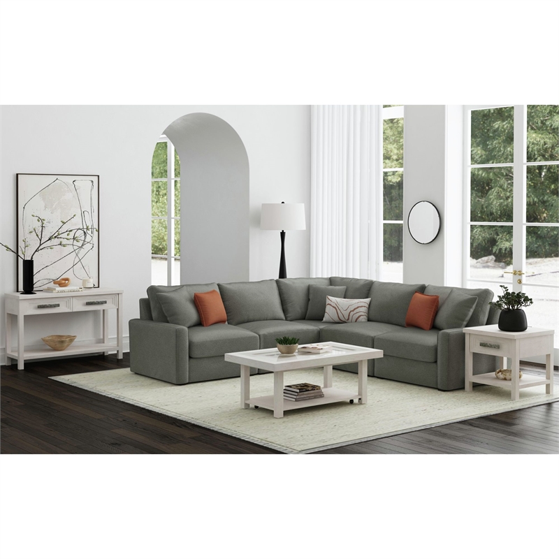 Picket House Furnishings Rhiannon  Sofa Table in Antique White