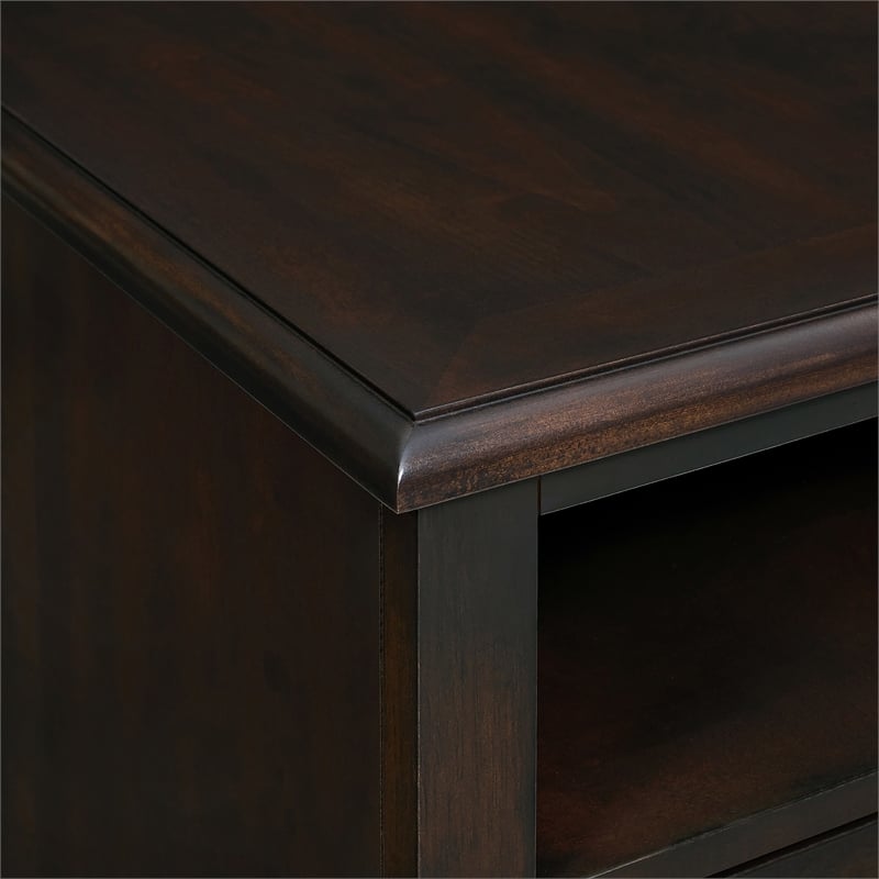 Picket House Furnishings Chad Chairside Table with USB in Cherry