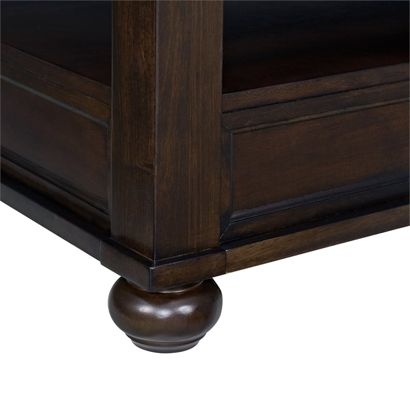 Picket House Furnishings Chad Square Lift-Top Coffee Table w/ Casters in Cherry