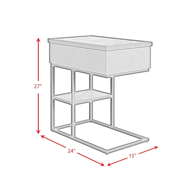 Picket House Furnishings Nebula  Smart C-Table in Black