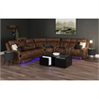 Picket House Furnishings Nebula  Round Smart End Table in Black