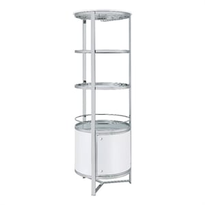 Picket House Furnishings Jule Wine Rack with LED in White