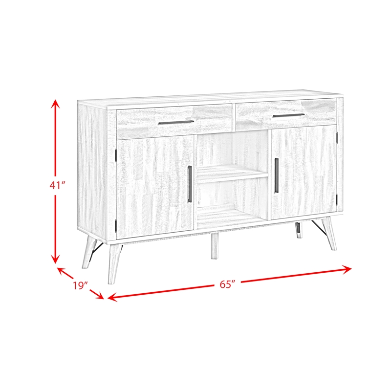 Picket House Furnishings Westwood Buffet in Rustic White