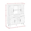 Picket House Furnishings Westwood Buffet & Hutch with LED in Rustic White
