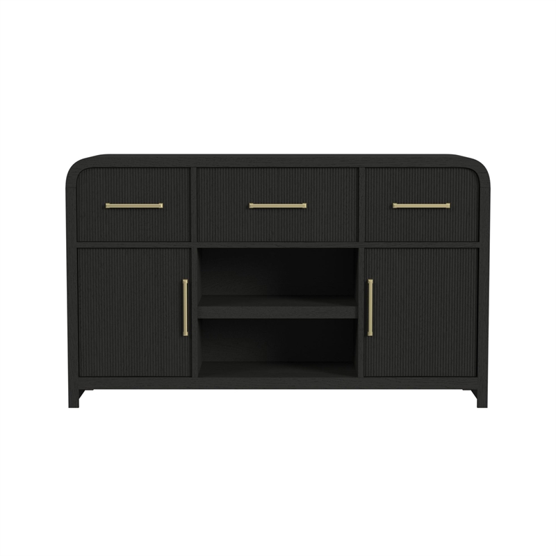 Picket House Furnishings Woodridge  Server in Black with Grain