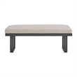 Picket House Furnishings Fresca Dining Bench - Dark Grey and Olefin Beige