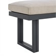 Picket House Furnishings Fresca Dining Bench - Dark Grey and Olefin Beige