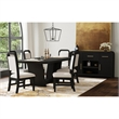 Picket House Furnishings Woodridge  Rectangular Dining Table in Black with Grain