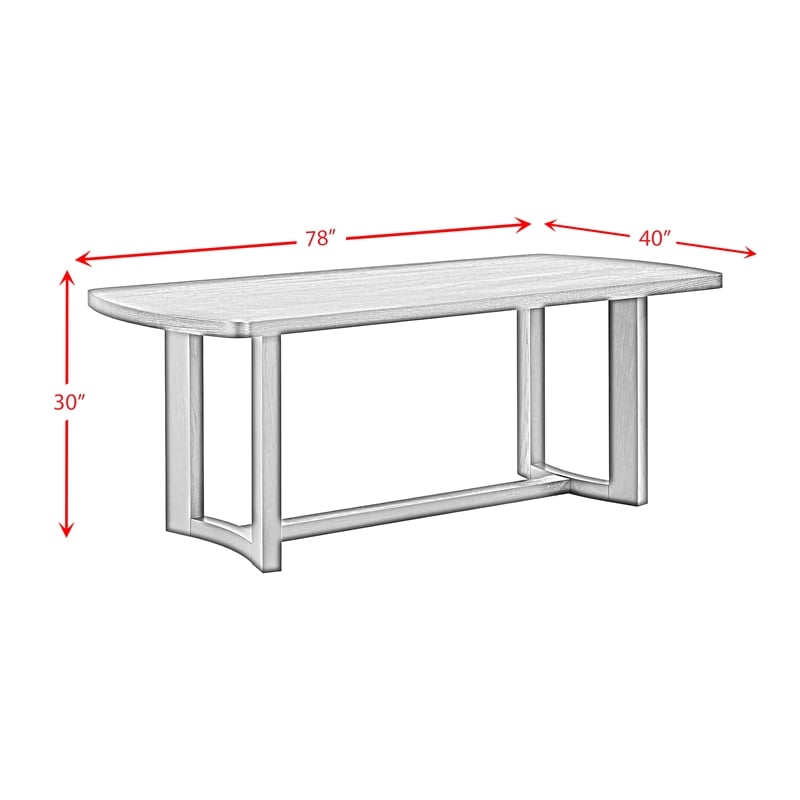 Picket House Furnishings Canal Rectangular Dining Table in Black