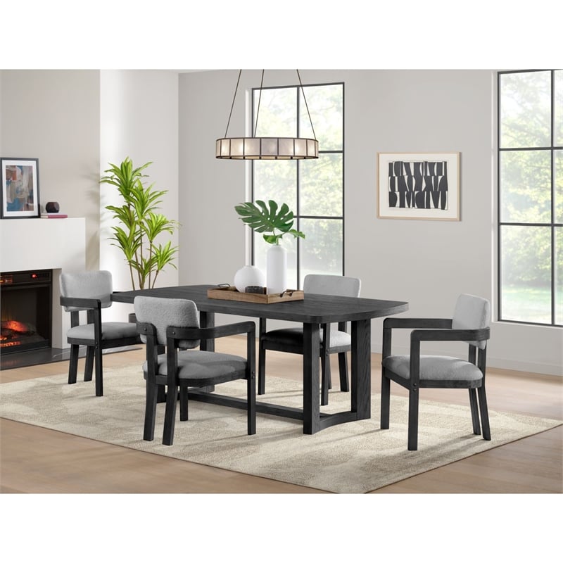 Picket House Furnishings Canal Rectangular Dining Table in Black