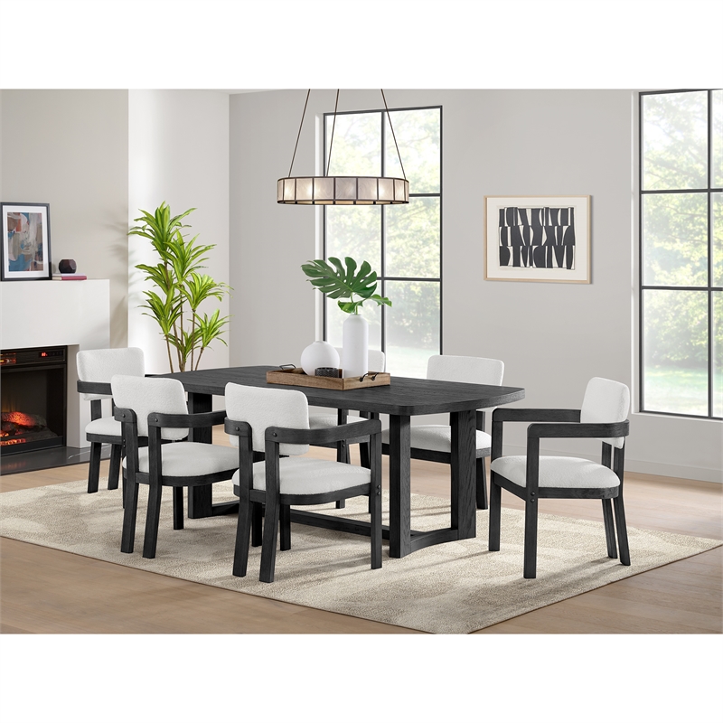 Picket House Furnishings Canal Rectangular Dining Table in Black