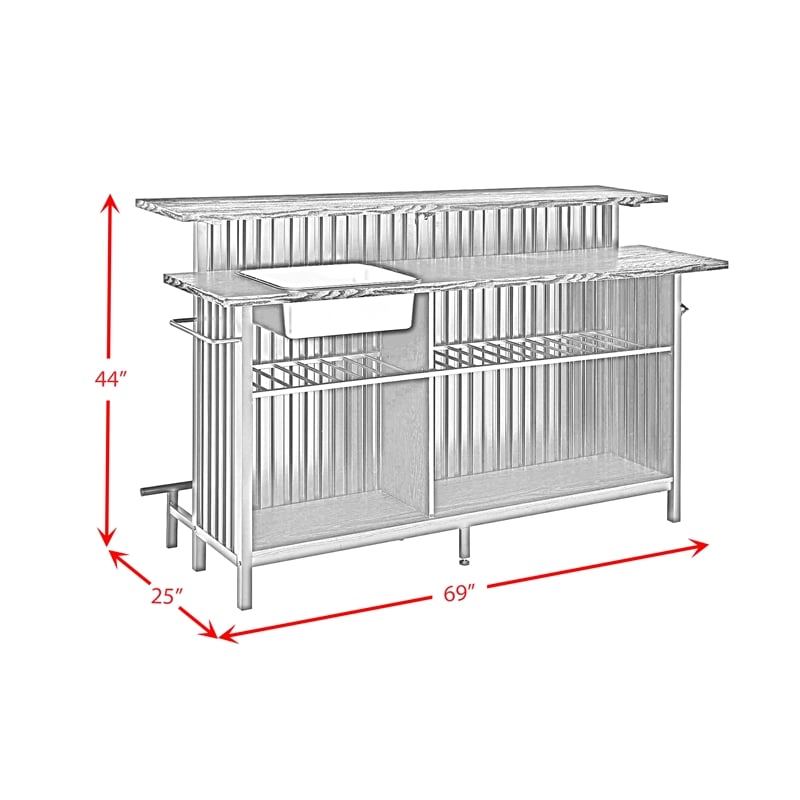 Picket House Furnishings Kehlani Bar Table in Black