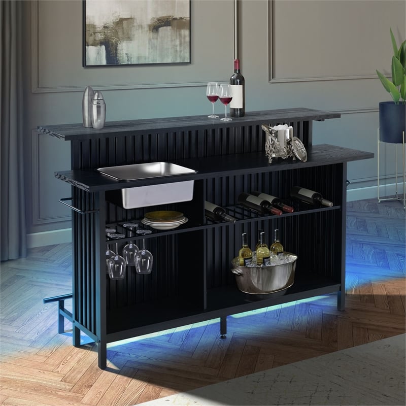 Picket House Furnishings Kehlani Bar Table in Black